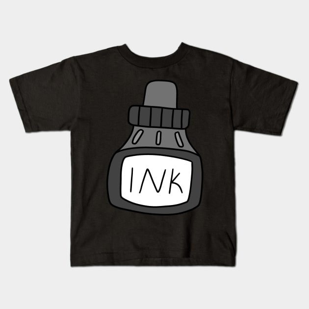 Black Ink Kids T-Shirt by saradaboru